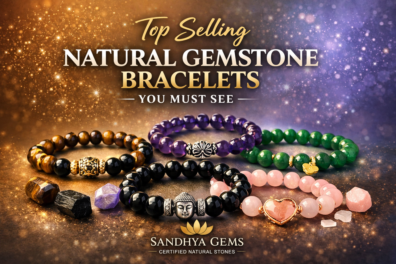 Top Selling Natural Gemstone Bracelets You Must See